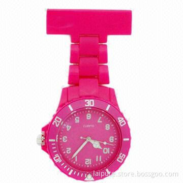 Fashionable Design Silicone Nurse Watch with 3 ATM Waterproof
